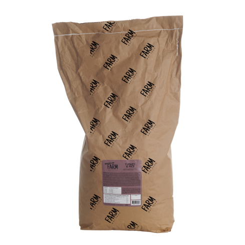 FARM CROQUETTES POUR CHIENS DE RACE MOYENNE DINDE ET RIZ 10 KG