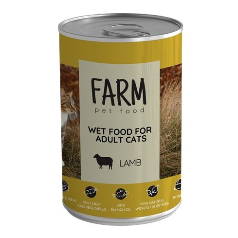 FARM ALIMENTATION HUMIDE POUR CHAT À L'AGNEAU, 360G