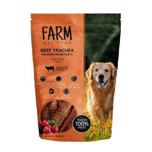 FARM SNACK POUR CHIEN ESTOMAC DE BŒUF, 120G