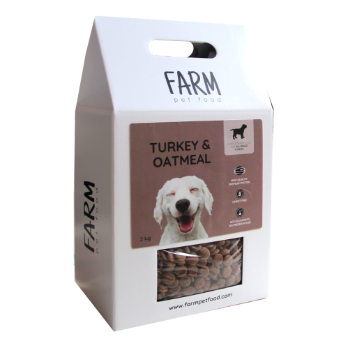 FARM CROQUETTES POUR CHIOTS AVEC DINDE ET FLOCONS D'AVOINE 2KG