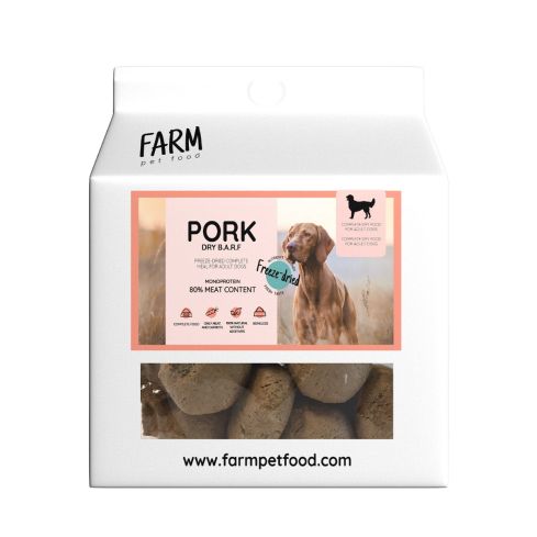 FARM  B.A.R.F. PORC LYOPHILISÉ, 150G