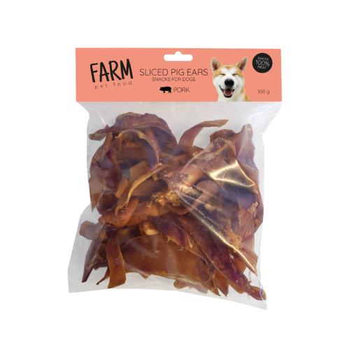 FARM OREILLES DE PORC SÉCHÉES EN TRANCHES 300G