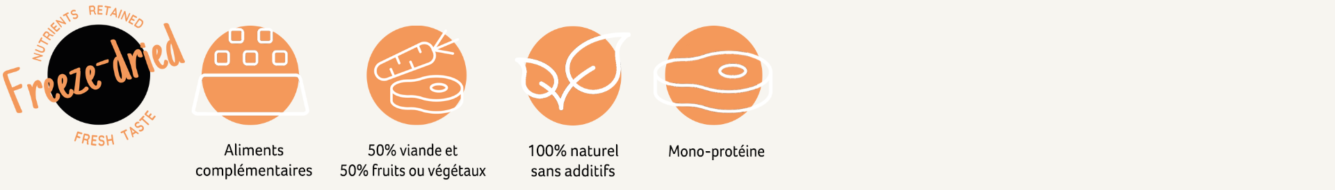 Pictogramme snacks lyophilisés